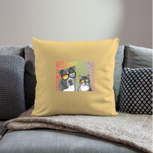 Load image into Gallery viewer, Pride Party Throw Pillow Cover 18” x 18” - washed yellow