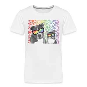Pride Party Toddler Premium T-Shirt - white