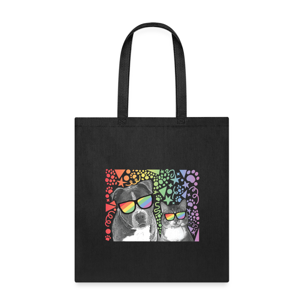 Pride Dog Tote Bag - black