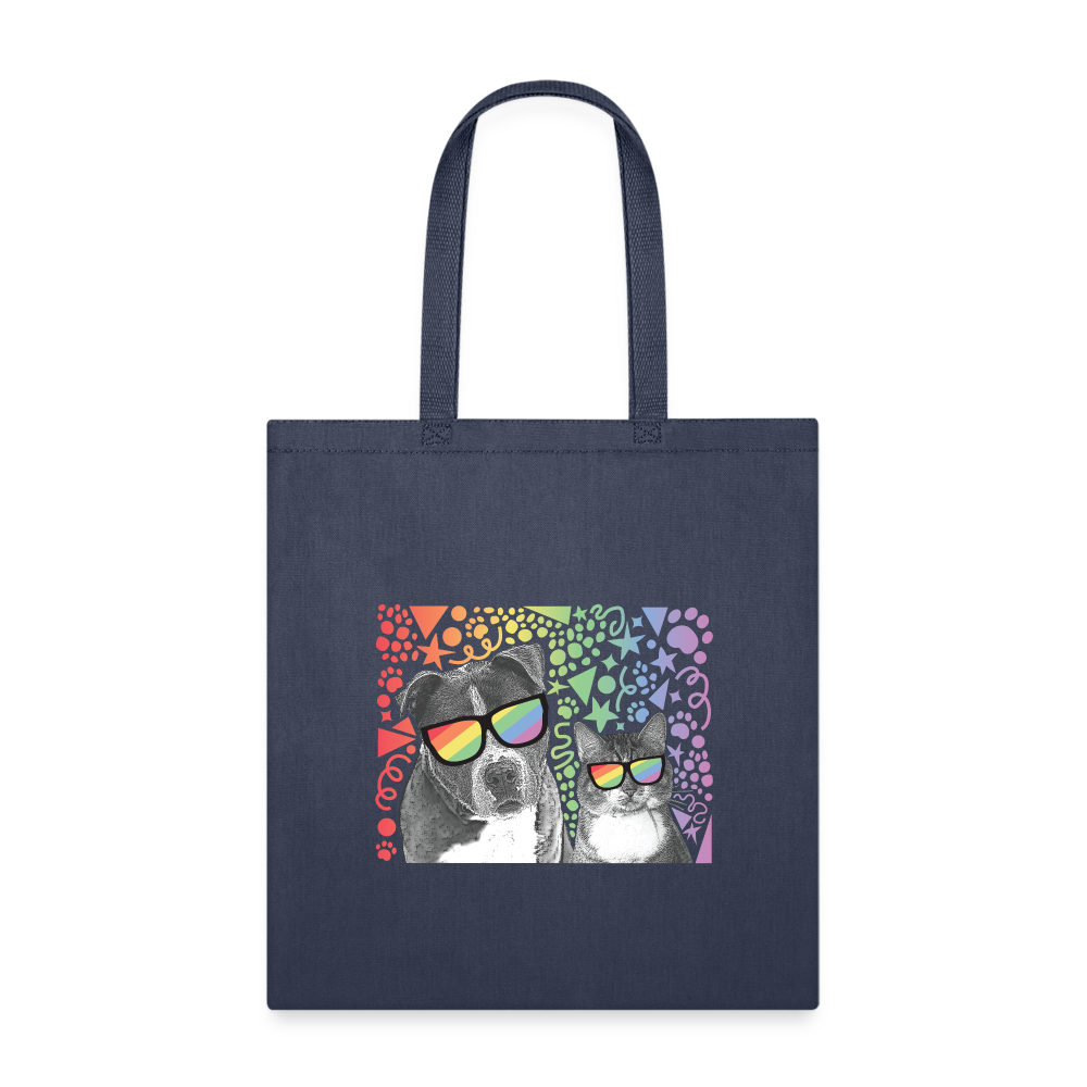 Pride Dog Tote Bag - navy