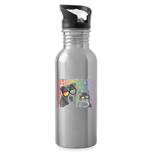 Pride Party Water Bottle - silver