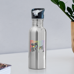 Pride Party Water Bottle - silver