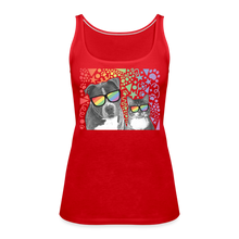 Load image into Gallery viewer, Pride Party Contoured Premium Tank Top - red