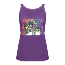 Load image into Gallery viewer, Pride Party Contoured Premium Tank Top - purple