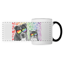 Load image into Gallery viewer, Pride Party Panoramic Mug - white/black