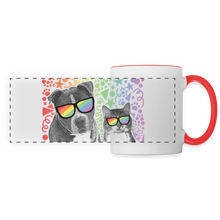Load image into Gallery viewer, Pride Party Panoramic Mug - white/red