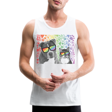 Load image into Gallery viewer, Pride Party Classic Premium Tank - white