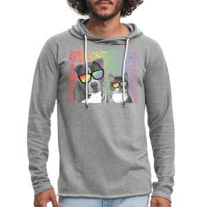 Pride Party Lightweight Terry Hoodie - heather gray