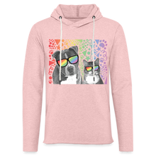 Load image into Gallery viewer, Pride Party Lightweight Terry Hoodie - cream heather pink