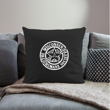 Load image into Gallery viewer, WHS 1879 Logo Throw Pillow Cover 18” x 18” - black
