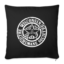 Load image into Gallery viewer, WHS 1879 Logo Throw Pillow Cover 18” x 18” - black