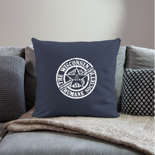 Load image into Gallery viewer, WHS 1879 Logo Throw Pillow Cover 18” x 18” - navy
