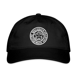 WHS 1879 Logo Organic Baseball Cap - black