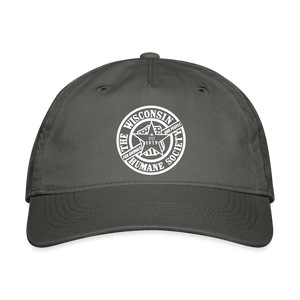 WHS 1879 Logo Organic Baseball Cap - charcoal