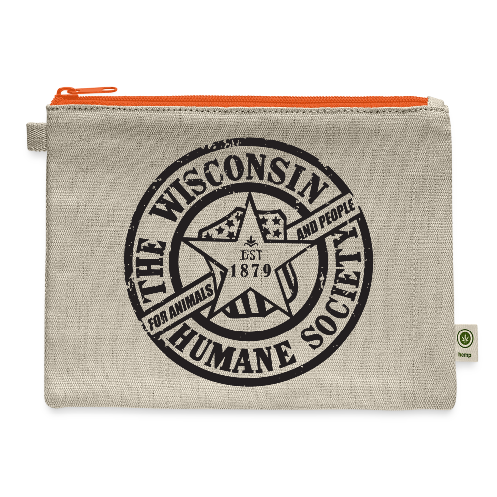 WHS 1879 Logo Carry All Pouch - natural/orange