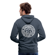 Load image into Gallery viewer, WHS 1879 Logo 2-Sided Premium Hoodie - heather denim