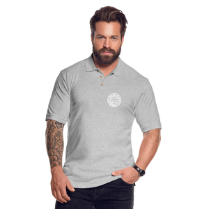 WHS 1879 Logo Pique Polo Shirt - heather gray