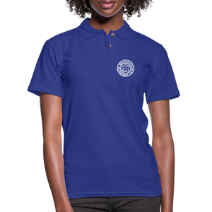 WHS 1879 Logo Contoured Pique Polo Shirt - royal blue