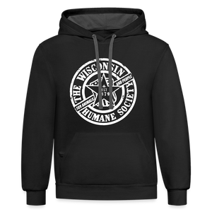 WHS 1879 Logo Contrast Hoodie - black/asphalt