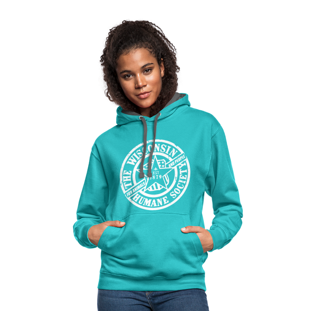 
                  
                    WHS 1879 Logo Contrast Hoodie - scuba blue/asphalt
                  
                