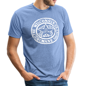 WHS 1879 Logo Tri-Blend T-Shirt - heather blue