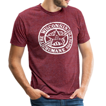 Load image into Gallery viewer, WHS 1879 Logo Tri-Blend T-Shirt - heather cranberry