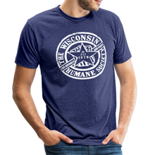 Load image into Gallery viewer, WHS 1879 Logo Tri-Blend T-Shirt - heather indigo