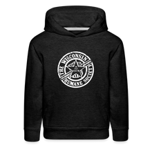 Load image into Gallery viewer, WHS 1879 Logo Kids‘ Premium Hoodie - charcoal grey