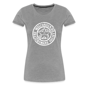 WHS 1879 Logo Contoured Premium T-Shirt - heather gray