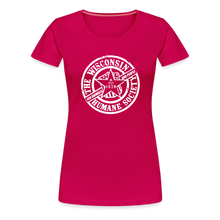 Load image into Gallery viewer, WHS 1879 Logo Contoured Premium T-Shirt - dark pink