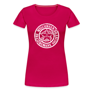 WHS 1879 Logo Contoured Premium T-Shirt - dark pink