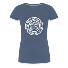 Load image into Gallery viewer, WHS 1879 Logo Contoured Premium T-Shirt - heather blue