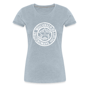 WHS 1879 Logo Contoured Premium T-Shirt - heather ice blue