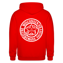 Load image into Gallery viewer, WHS 1879 Logo Heavy Blend Adult Zip Hoodie - red