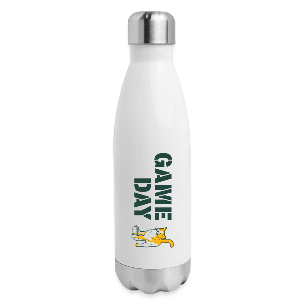 
                  
                    Game Day Cat Insulated Stainless Steel Water Bottle - white
                  
                