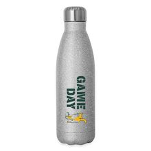 Load image into Gallery viewer, Game Day Cat Insulated Stainless Steel Water Bottle - silver glitter