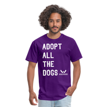 Load image into Gallery viewer, Adopt All the Dogs Classic T-Shirt - purple