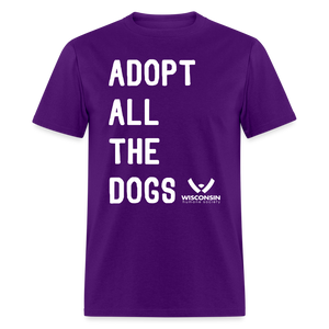 Adopt All the Dogs Classic T-Shirt - purple