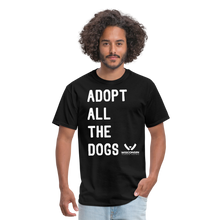 Load image into Gallery viewer, Adopt All the Dogs Classic T-Shirt - black