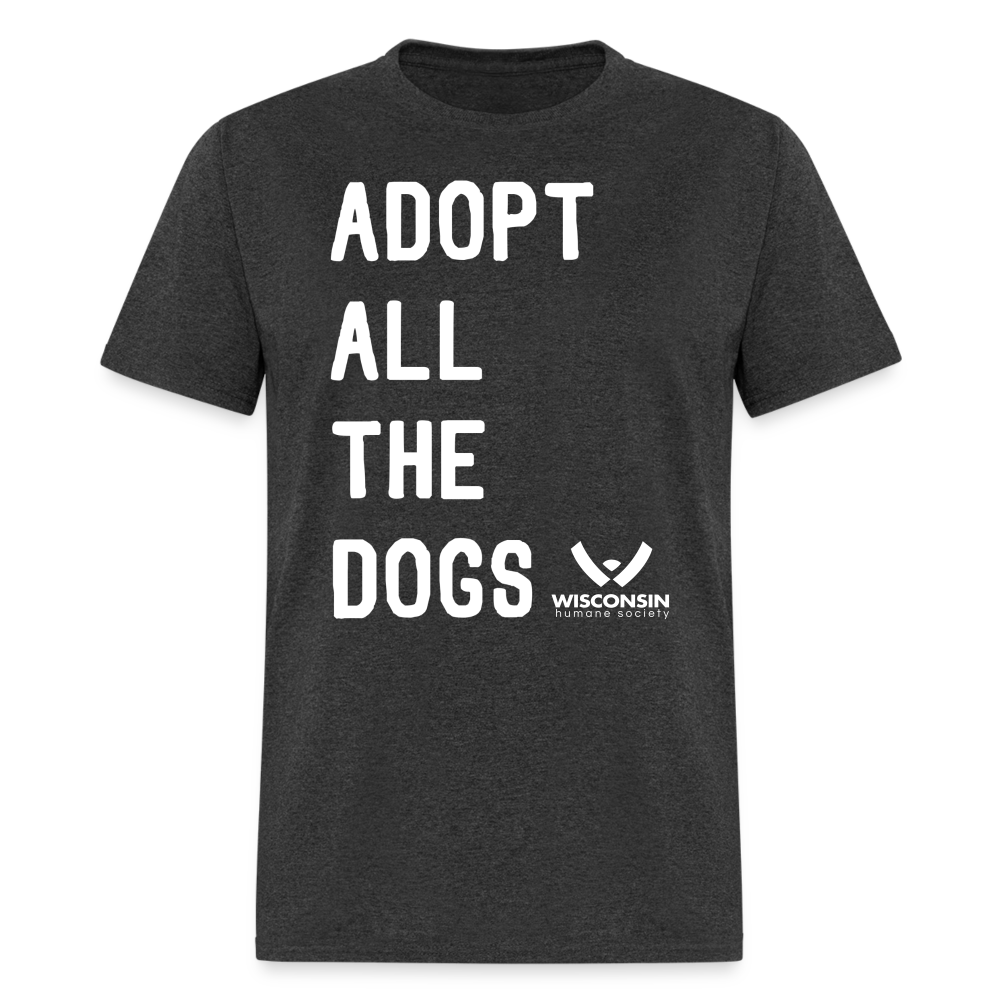 Adopt All the Dogs Classic T-Shirt - heather black