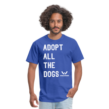 Load image into Gallery viewer, Adopt All the Dogs Classic T-Shirt - royal blue