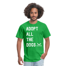 Load image into Gallery viewer, Adopt All the Dogs Classic T-Shirt - bright green