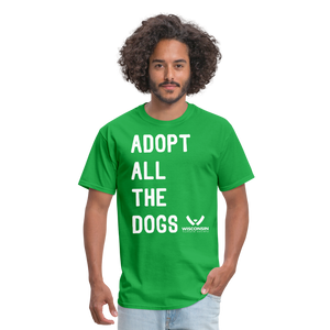 Adopt All the Dogs Classic T-Shirt - bright green