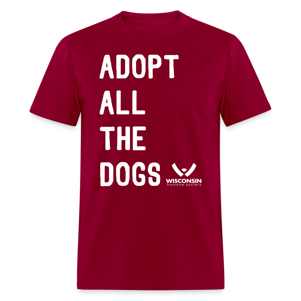 
                  
                    Adopt All the Dogs Classic T-Shirt - dark red
                  
                
