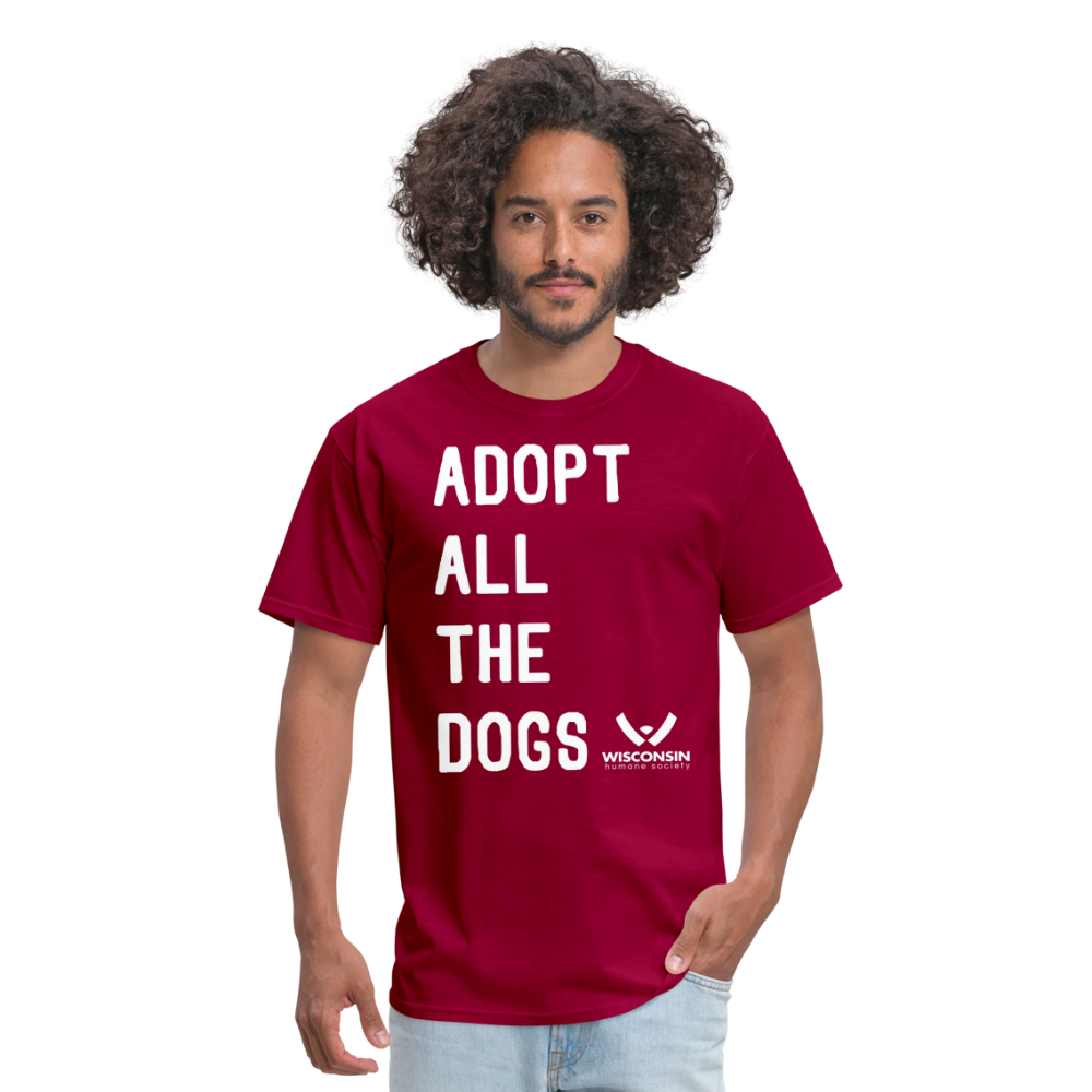 
                  
                    Adopt All the Dogs Classic T-Shirt - dark red
                  
                