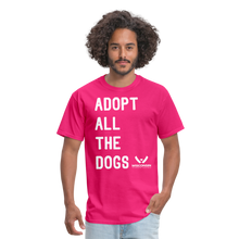 Load image into Gallery viewer, Adopt All the Dogs Classic T-Shirt - fuchsia