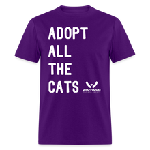 Load image into Gallery viewer, Adopt All the Cats Classic T-Shirt - purple