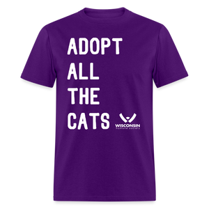 Adopt All the Cats Classic T-Shirt - purple