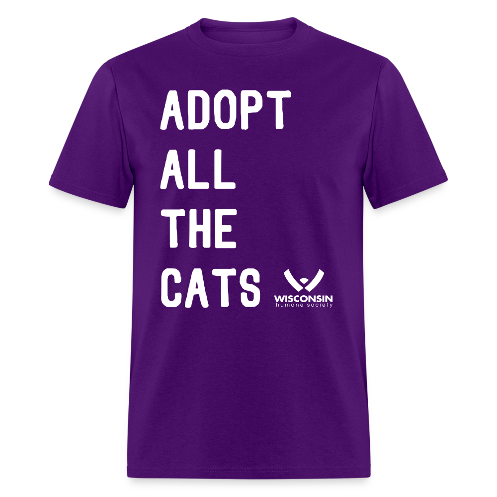 Adopt All the Cats Classic T-Shirt - purple