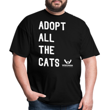 Load image into Gallery viewer, Adopt All the Cats Classic T-Shirt - black